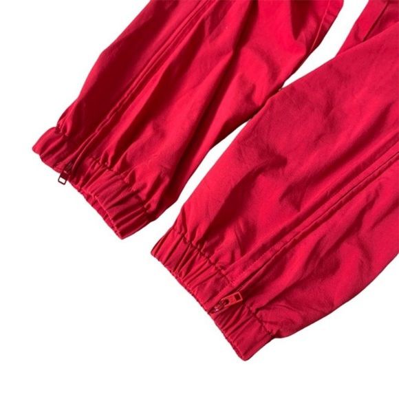Aritzia TNA Red Riley Track Pants Size Medium - Picture 3 of 9